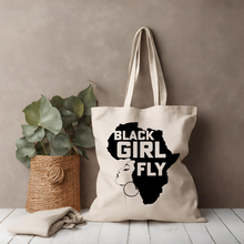 Load image into Gallery viewer, Black Girl Fly Tote Bag
